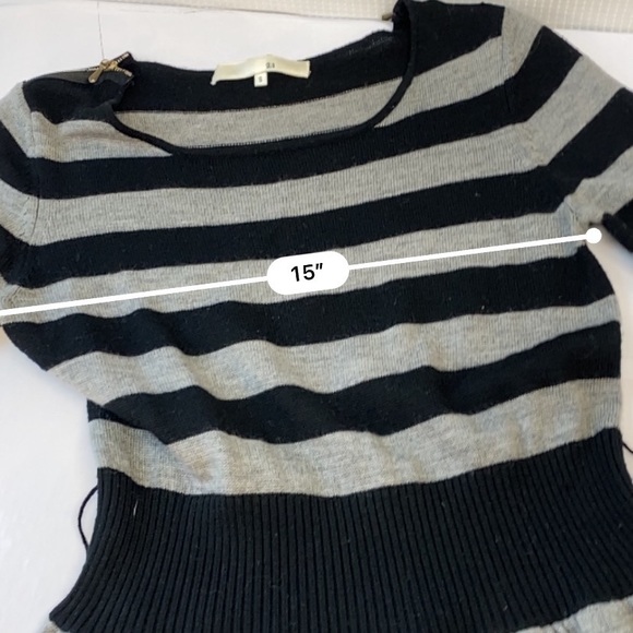 3.1 Phillip Lim Gray & Black Striped 100% Merino Wool Dress Size Small - Picture 16 of 16